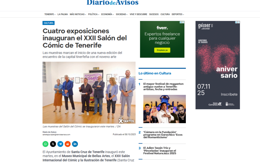 DIARIO DE AVISOS | Cuatro exposiciones inauguran el XXII Salón del Cómic de Tenerife