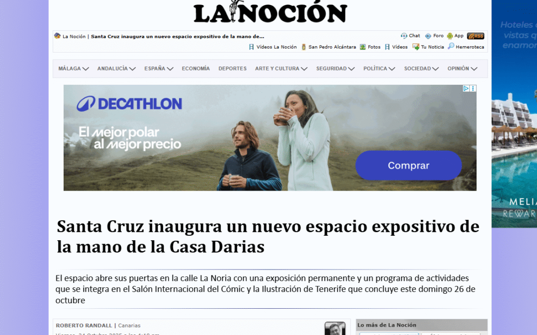 LA NOCIÓN | Santa Cruz inaugura un nuevo espacio expositivo de la mano de la Casa Darias