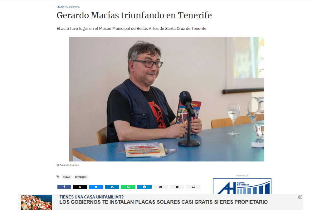 DIARIO DE HUELVA | Gerardo Macías triunfando en Tenerife