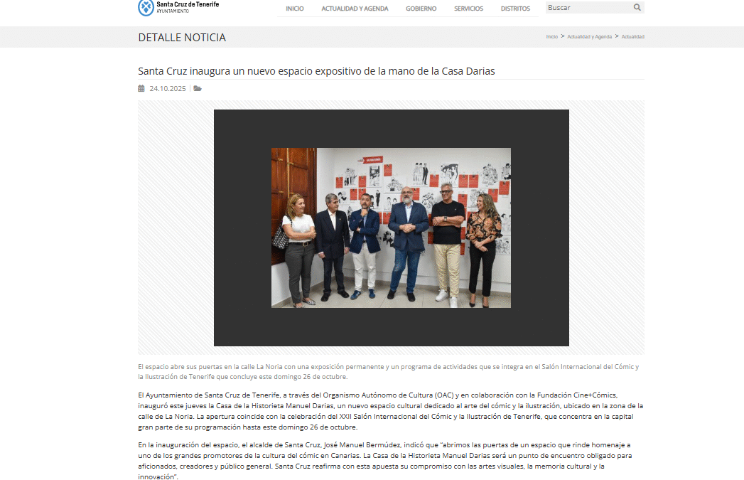 AYUNTAMIENTO DE SANTA CRUZ DE TENERIFE | Santa Cruz inaugura un nuevo espacio expositivo de la mano de la Casa Darias