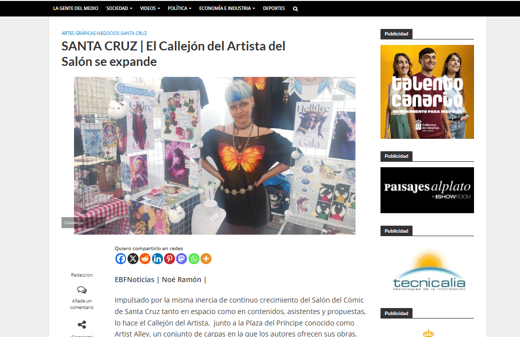 EL BLOGO FEROZ | SANTA CRUZ | El Callejón del Artista del Salón se expande