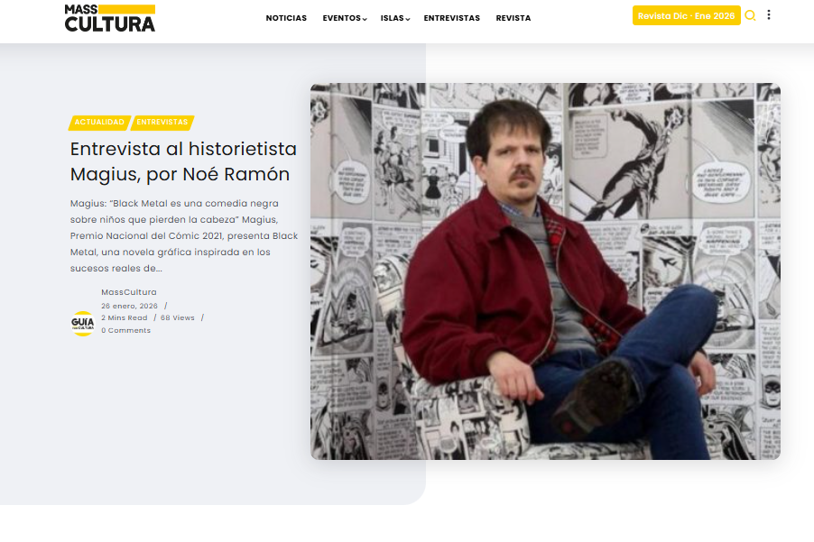 MASS CULTURA | Entrevista al historietista Magius, por Noé Ramón