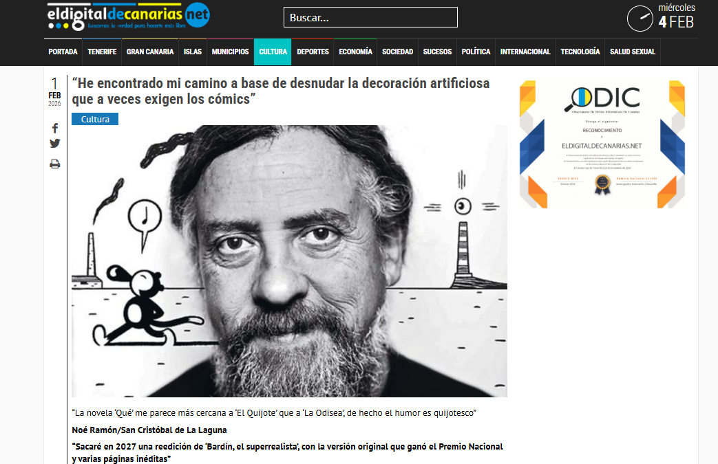 EL DIGITAL DE CANARIAS | Fundación Canaria Cine + Cómics entrevista al dibujante catalán Max