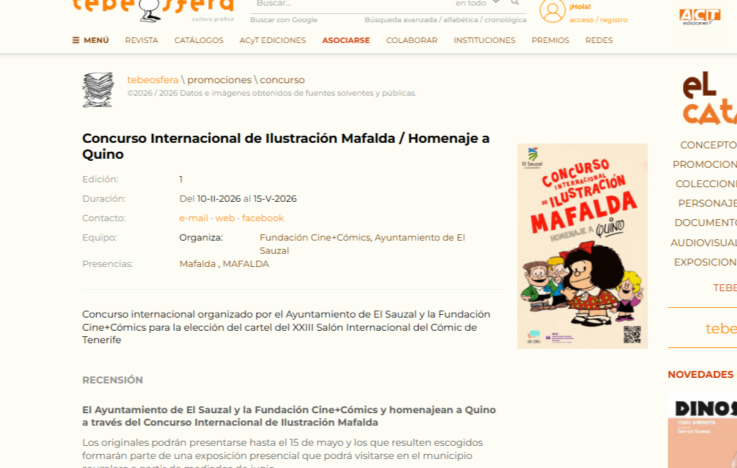 TEBEOSFERA | Concurso Internacional de Ilustración Mafalda / Homenaje a Quino
