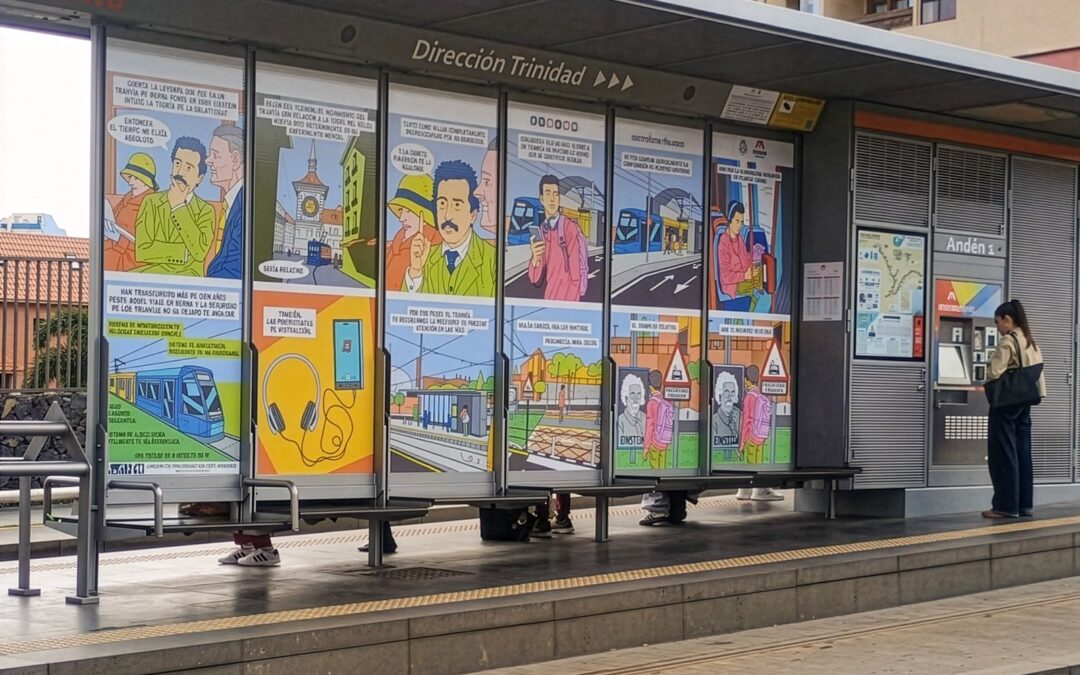 Metrotenerife conciencia sobre seguridad vial a través de un cómic