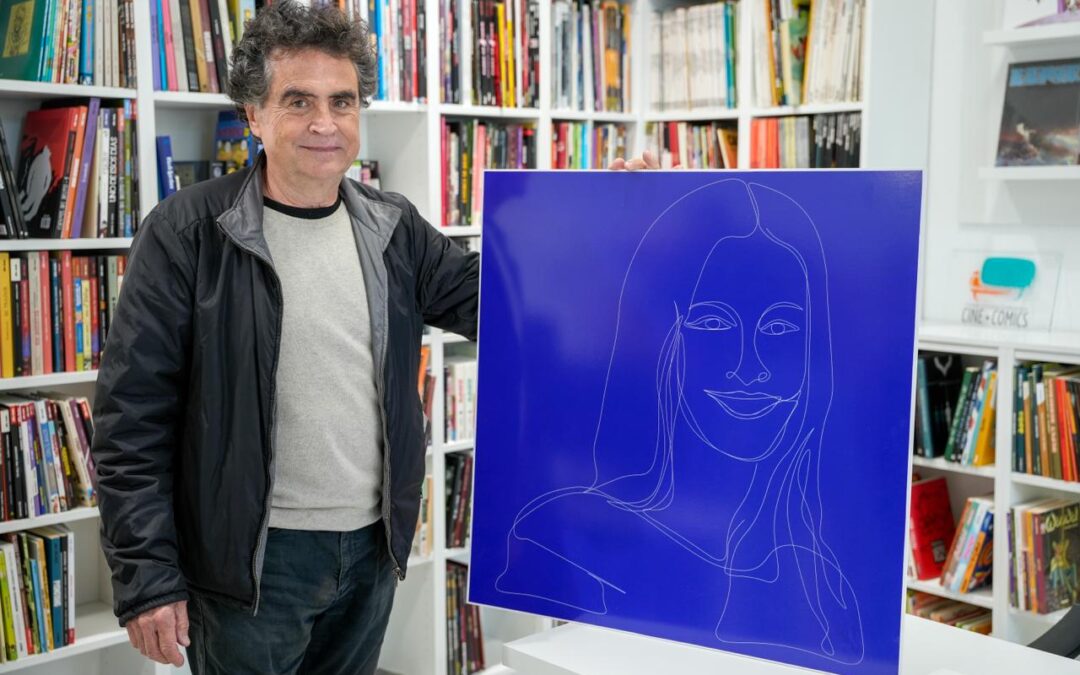 La Fundación Cine+Cómics dona el retrato de Dulce Xerach a Fernando Menis