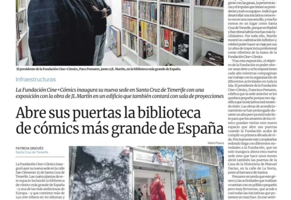 EL DÍA Abre sus puertas la biblioteca de cómics más grande de España