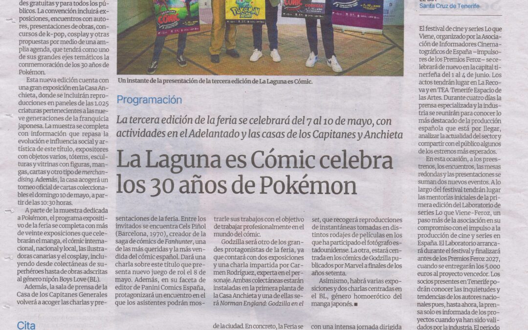 EL DÍA | La Laguna es Cómic celebra los 30 años de Pokémon