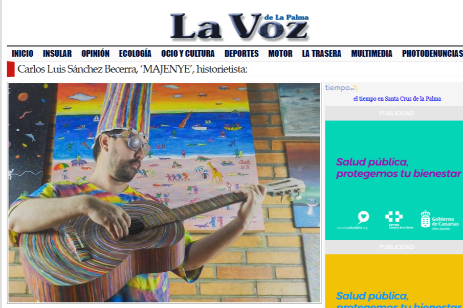 LA  VOZ DE LA PALMA | Carlos Luis Sánchez Becerra, ‘MAJENYE’, historietista: