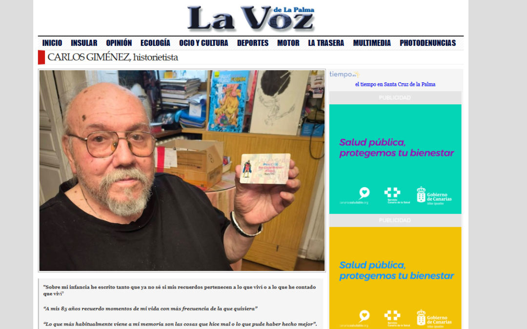 LA VOZ DE LA PALMA | CARLOS GIMÉNEZ, historietista