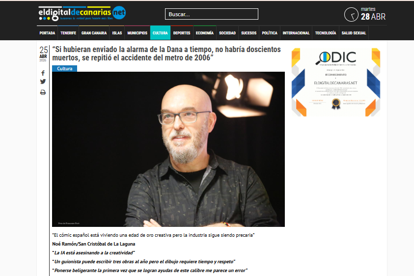 EL DIGITAL DE CANARIAS.NET | “Si hubieran enviado la alarma de la Dana a tiempo, no habría doscientos muertos, se repitió el accidente del metro de 2006”