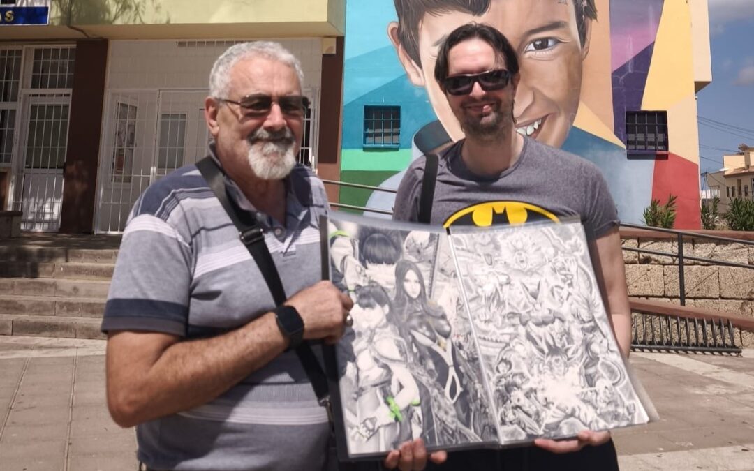 Bada80art entrega sus originales a la Fundación para una exposición de La Laguna es Cómic