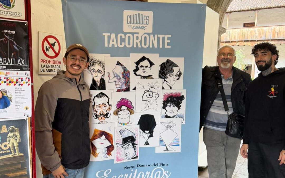 “Escritor@s. 154 caricaturas” se instala en la Casa de la Cultura de Tacoronte