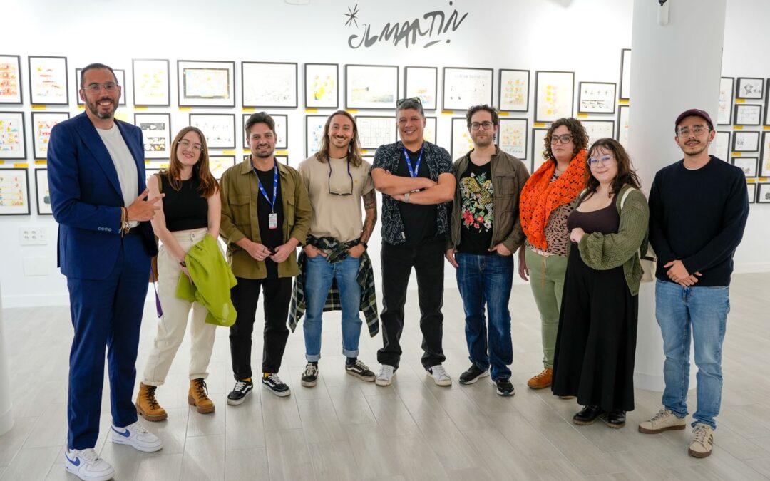 El equipo de Red Animation Studios visita la Fundación