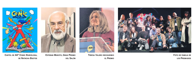 Esteban  Maroto y Teresa Valero, triunfadores de los Premios Comic Barcelona