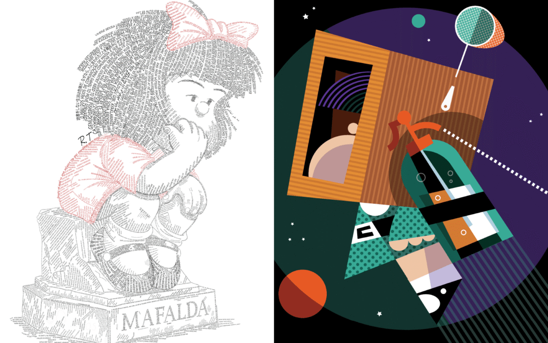 Pablo Lobato y Rute Helena Fuscella obtienen dos menciones honoríficas en el Concurso Internacional de Ilustración ‘Mafalda’