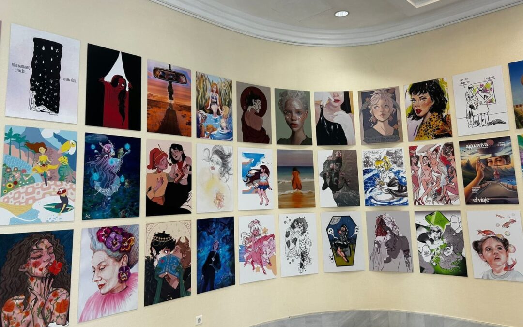 Las artistas canarias vuelven al Parlamento con la exposición de Ilustradoras & Ilustradas 6