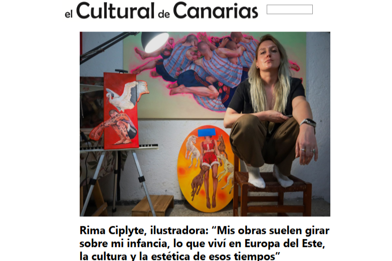 EL CULTURAL DE CANARIAS | Rima Ciplyte, ilustradora: “Mis obras suelen girar sobre mi infancia, lo que viví en Europa del Este, la cultura y la estética de esos tiempos”