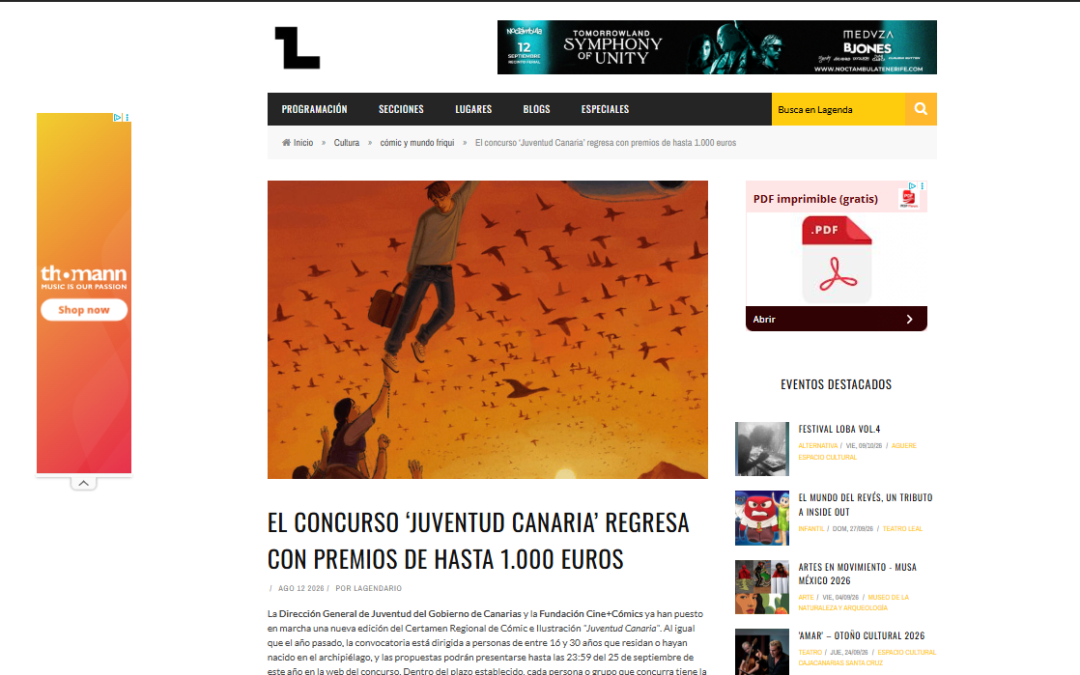 LAGENDA | El concurso de cómic e ilustración regresa con premios de hasta 1.000 euros