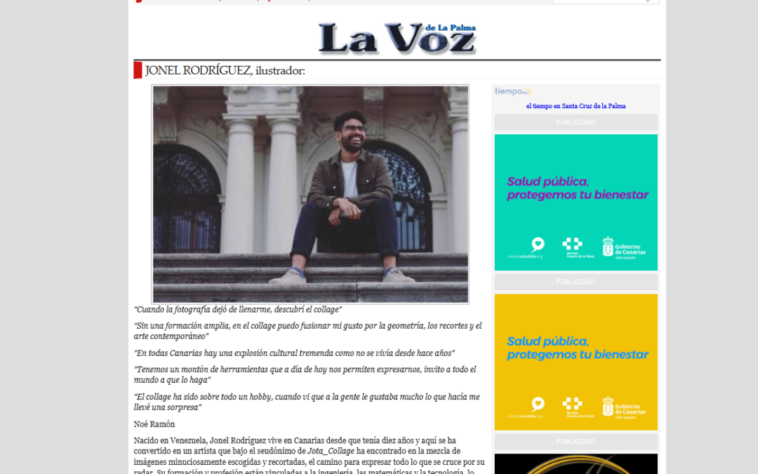 LA VOZ DE LA PALMA | JONEL RODRÍGUEZ, ilustrador: