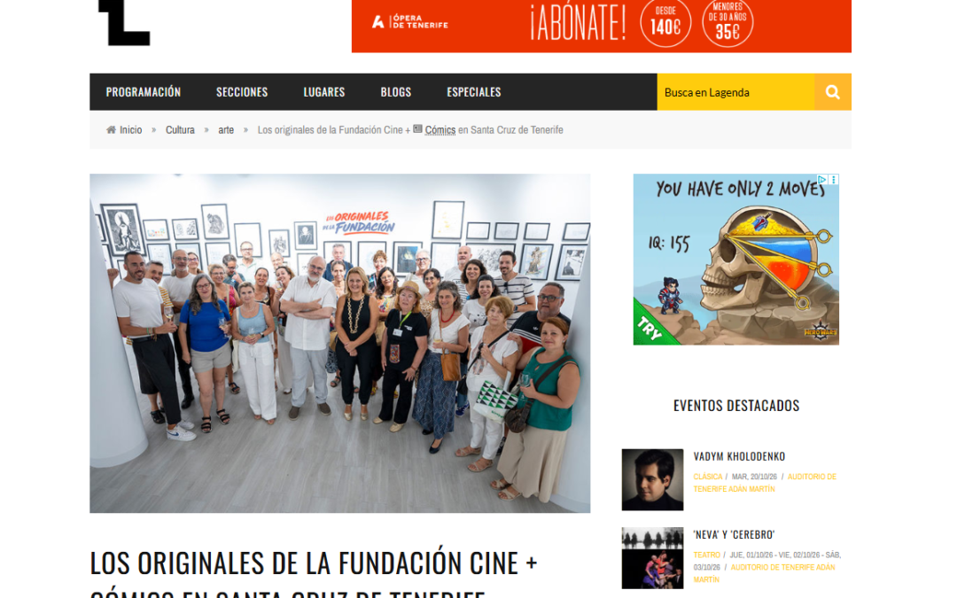 LAGENDA | Los originales de la Fundación Cine + Cómics en Santa Cruz de Tenerife
