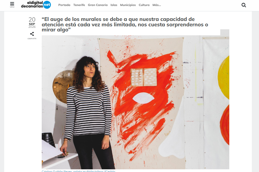 EL DIGITAL DE CANARIAS.NET | “El auge de los murales se debe a que nuestra capacidad de atención está cada vez más limitada, nos cuesta sorprendernos o mirar algo”