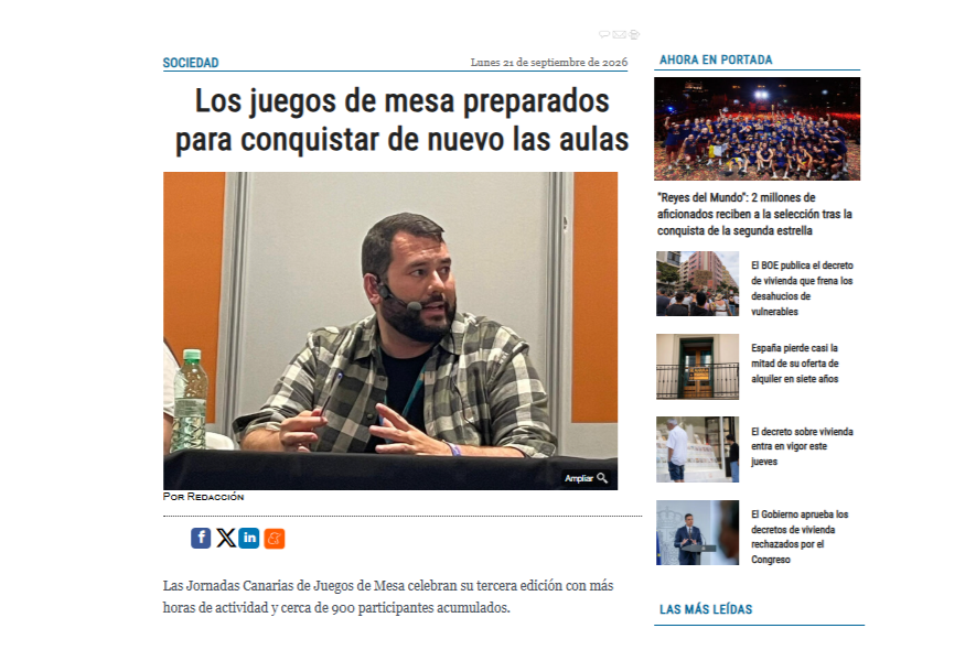 CANARIAS DIARIO | Los juegos de mesa preparados para conquistar de nuevo las aulas
