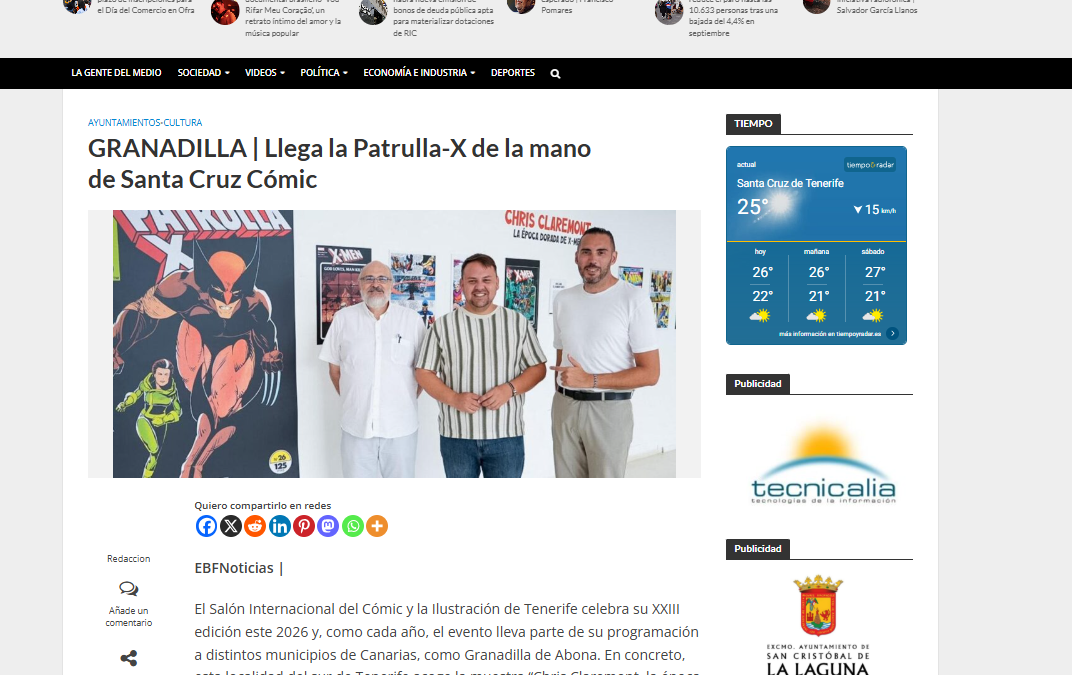 EL BLOGO FEROZ | GRANADILLA | Llega la Patrulla-X de la mano de Santa Cruz Cómic