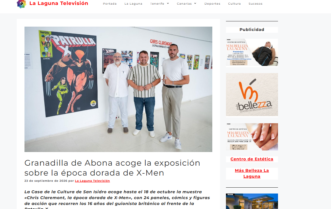 LA LAGUNA TELEVISIÓN | Granadilla de Abona acoge la exposición sobre la época dorada de X-Men