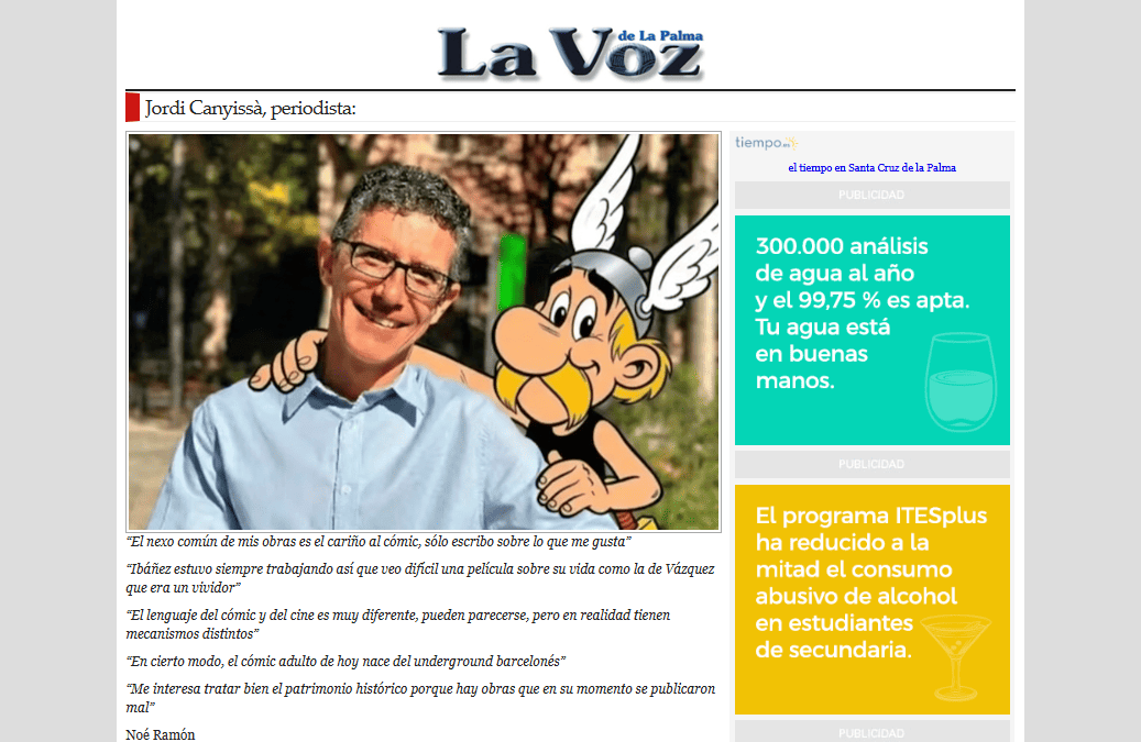 LA VOZ DE LA PALMA | Jordi Canyissà, periodista: