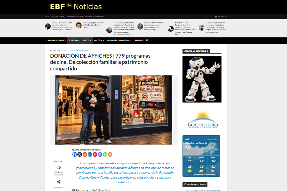 EL BLOGO FEROZ | DONACIÓN DE AFFICHES | 779 programas de cine. De colección familiar a patrimonio compartido