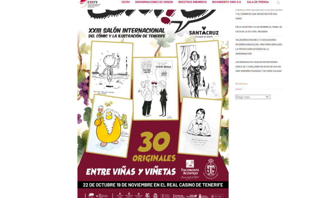 CECRV | EXPOSICIÓN ENTRE VIÑAS Y VIÑETAS EN SANTA CRUZ CÓMIC 2026