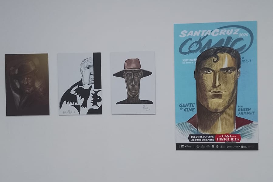 Rubén Armiche expone 60 caricaturas de “gente de cine” en la Casa de la Historieta de Manuel Darias